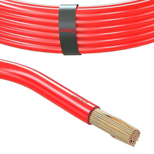 Cavo batteria per veicoli AUPROTEC da 35 mm² rosso