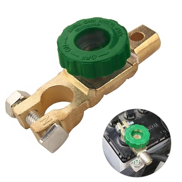 Staccabatteria da morsetto Tawveml con manopola verde