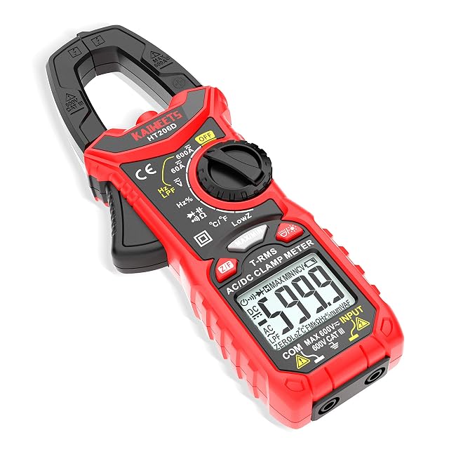 Pinza amperometrica KAIWEETS HT206D con ganascia da 31 mm e display retroilluminato