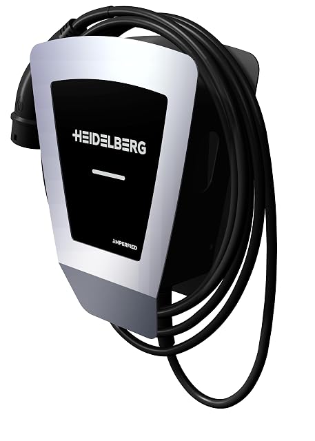 Wallbox Heidelberg Energy Control Plus con frontale in acciaio inossidabile