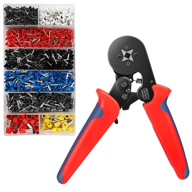 Pinza a crimpare i puntalini Miiepls con una scatola di smistamento di puntalini