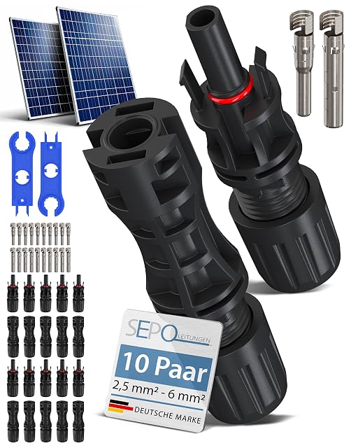 Set di connettori solari MC4 SEPO-LEITUNGEN, dieci coppie