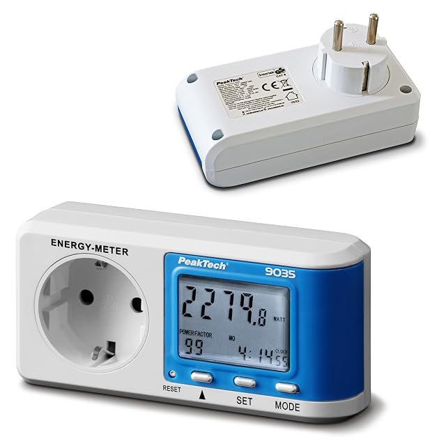 Contatore del costo dell'energia PeakTech 9035 con display digitale