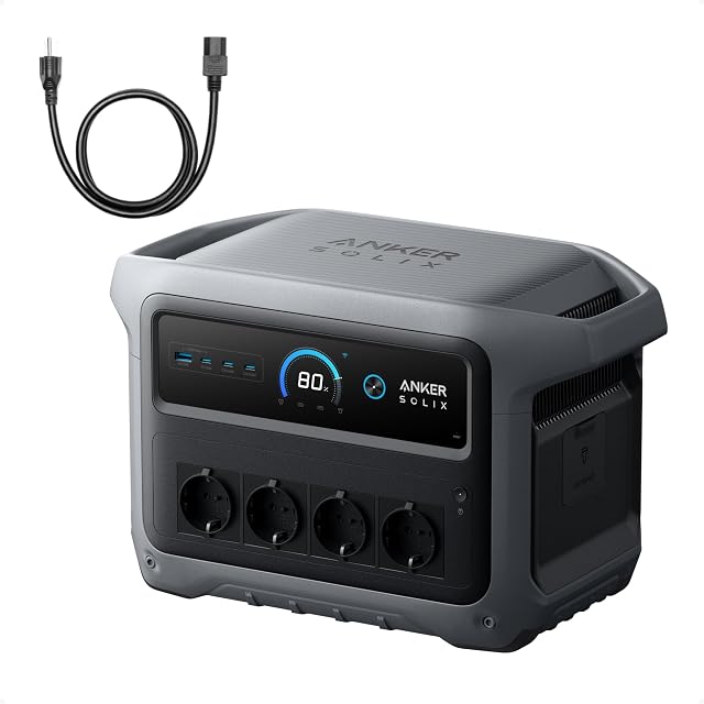 Stazione di energia Anker SOLIX C1000 Gen 2 con nove porte sul frontale