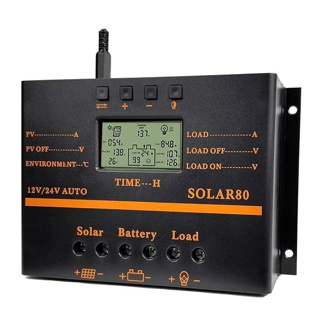 Regolatore solare YIWUTRADE da 80 A con display LCD