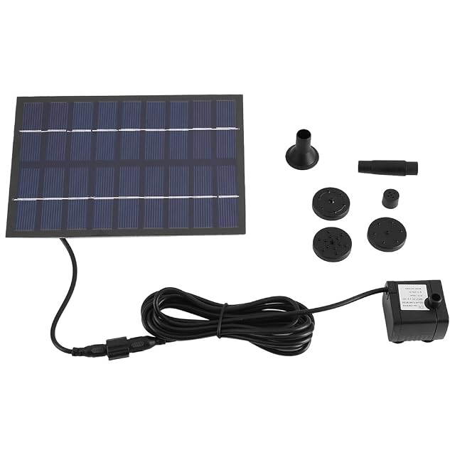 Pompa solare da fontana Marvellous con il suo pannello solare in PET